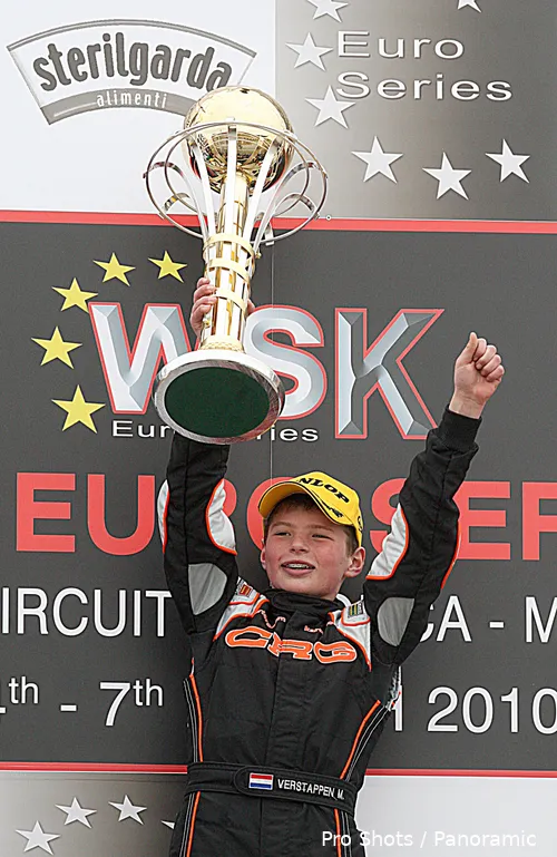 max verstappen karting 2010 jong kind