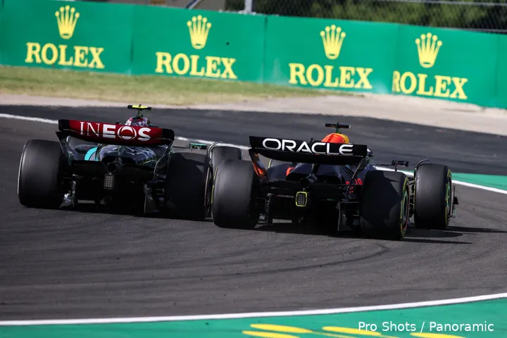 max verstappen lewis hamilton mercedes hongarije red bull 2024