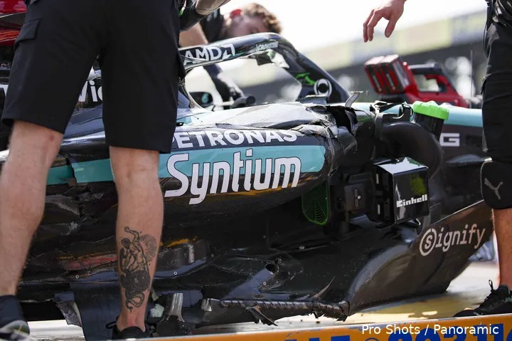 andrea kimi antonelli mercedes w15 crash italie 14