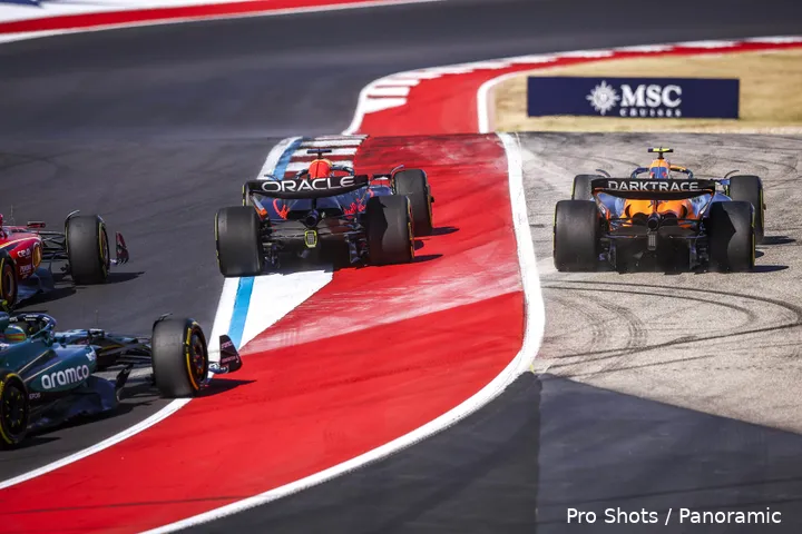 lando norris max verstappen duel start vs usa cota 2024 12