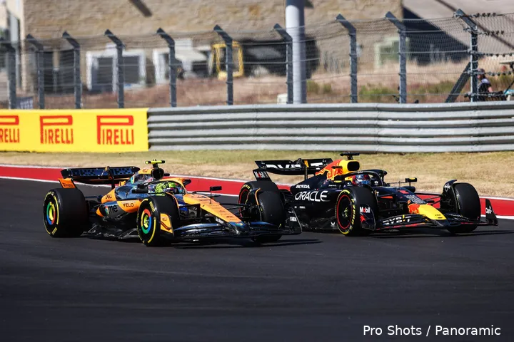 lando norris max verstappen duel start vs usa cota 2024 13