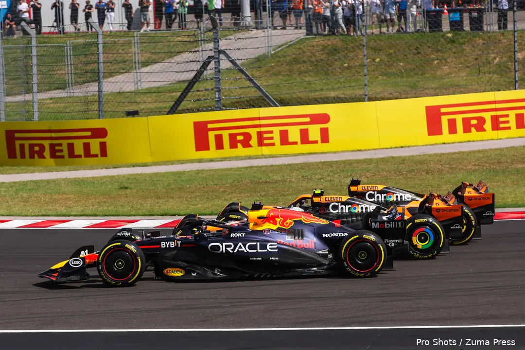 hongarije max verstappen lando norris oscar piastri mclaren red bull