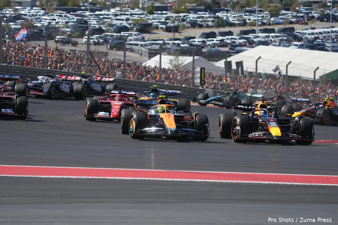 lando norris max verstappen duel start vs usa cota 2024 1