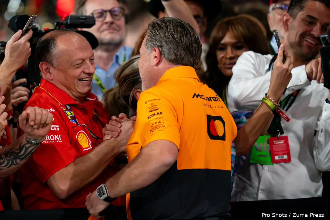 zak brown frederic vasseur abu dhabi mclaren ferrari 2024 1