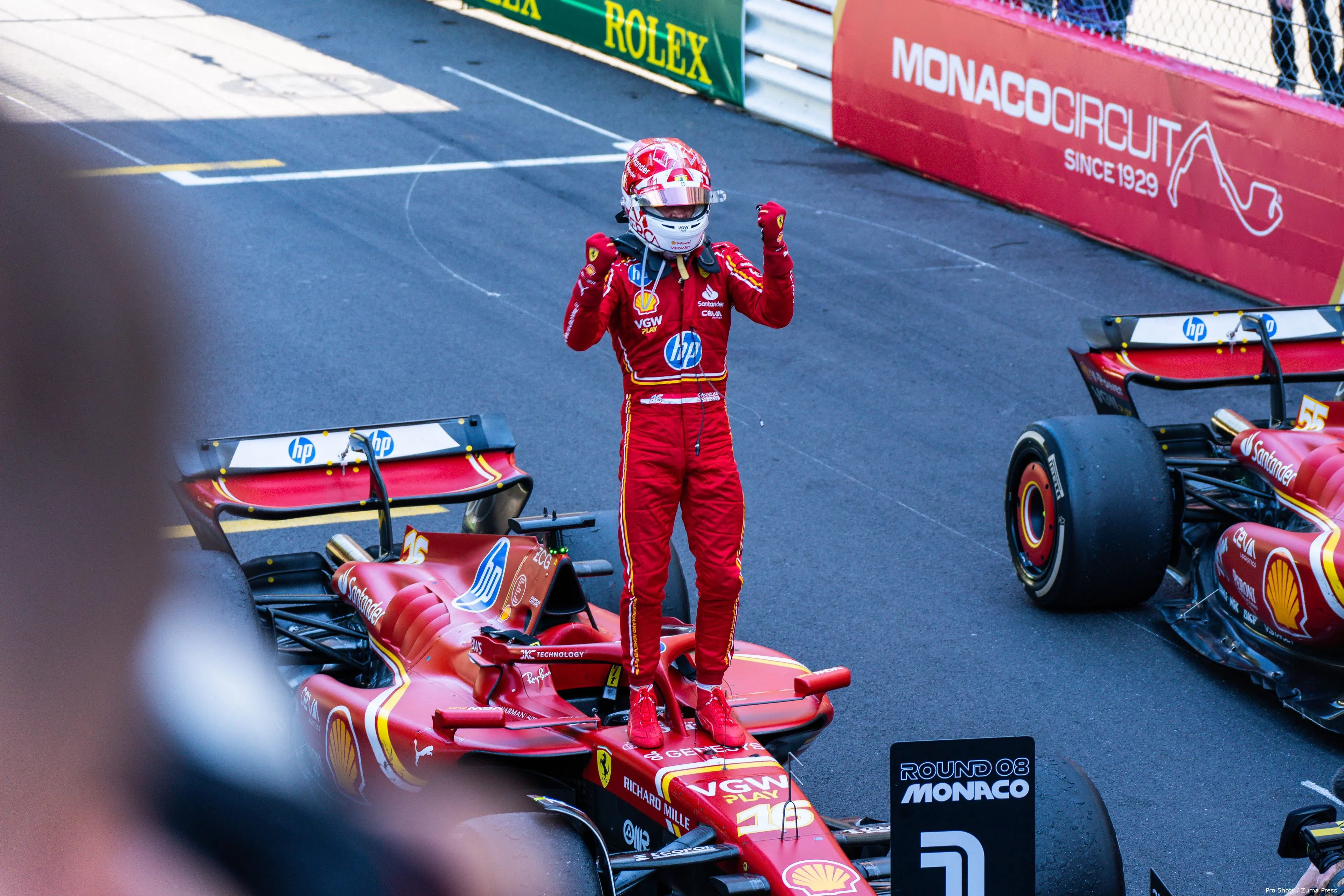 charles leclerc ferrari monaco win 2024