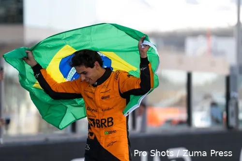 gabriel bortoleto formule 2 vlag brazilie