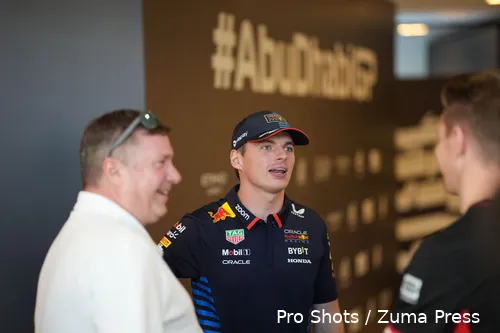 <i>David Croft met Max Verstappen en Nico Hülkenberg in Abu Dhabi.</i>