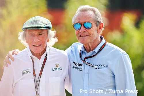 Stewart (links) acht Verstappen niet de beste coureur uit de geschiedenis van de F1.