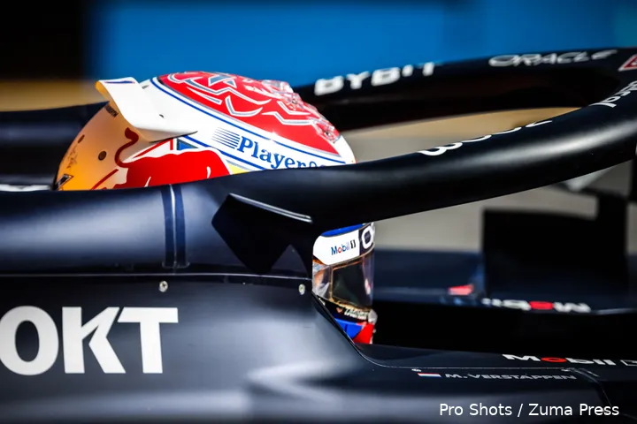 <i>Verstappen was snel klaar in Melbourne.</i>