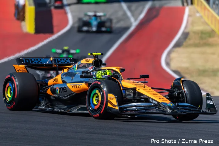 'Slechts' P3 voor Lando Norris in de kwalificatie voor de Grand Prix van Mexico 2024.