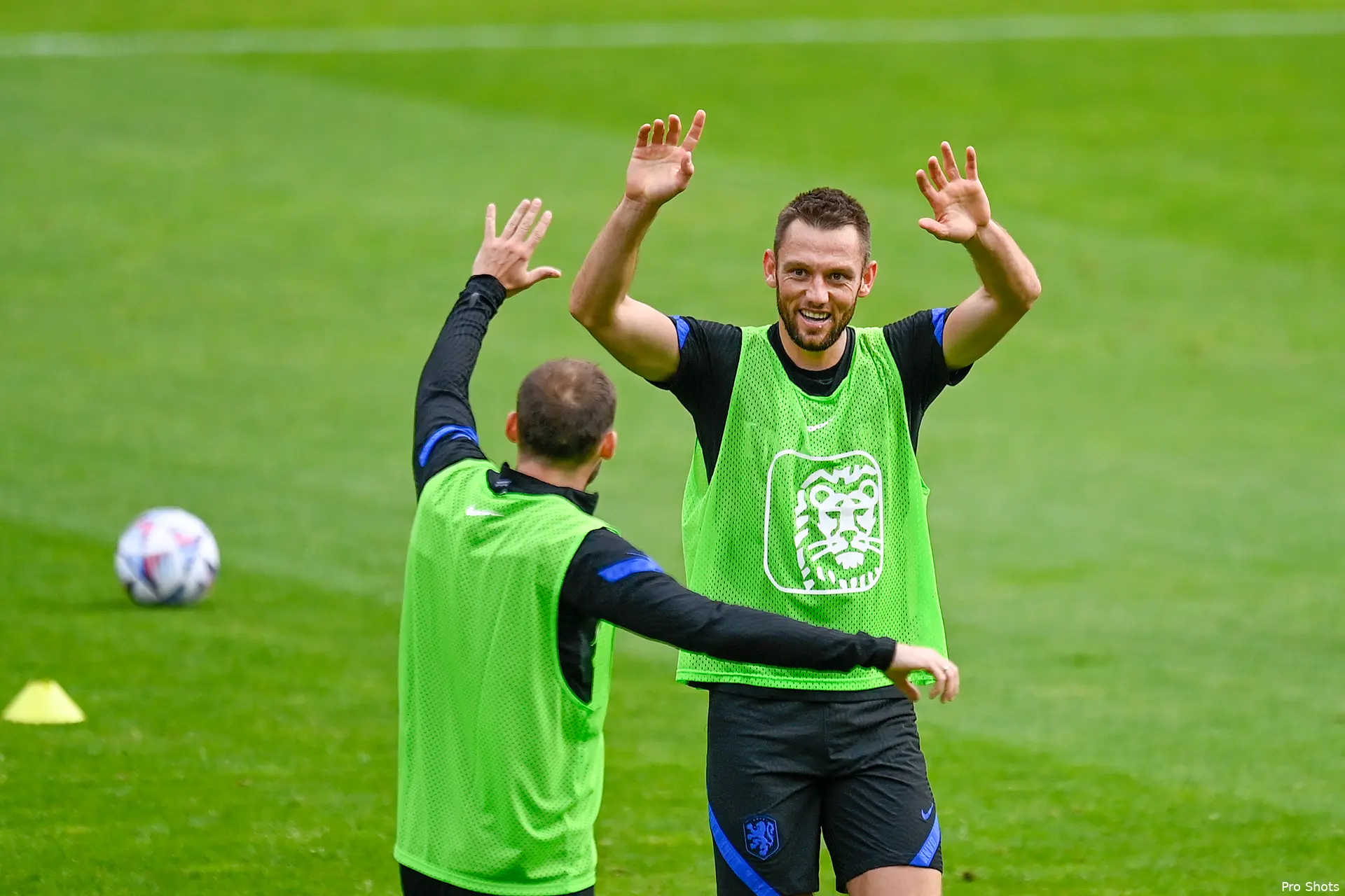 de vrij training oranje