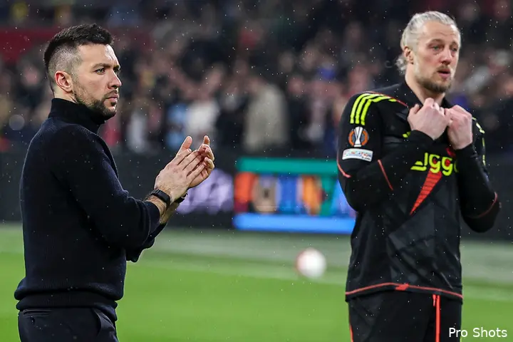 Farioli bedankt het publiek: 'De energie, de passie en de supporters. Mamma mia, het was geweldig.'