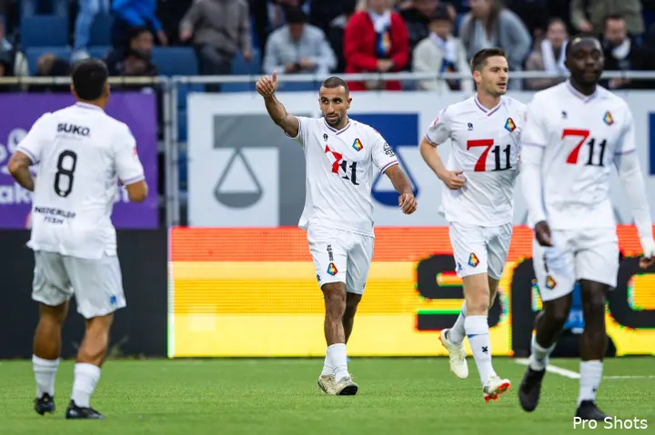 Youssef El Kachati, de man van het seizoen bij Telstar, was donderdagavond opnieuw trefzeker. Zijn doelpunt hielp zijn ploeg echter niet aan de overwinning: 2-2.