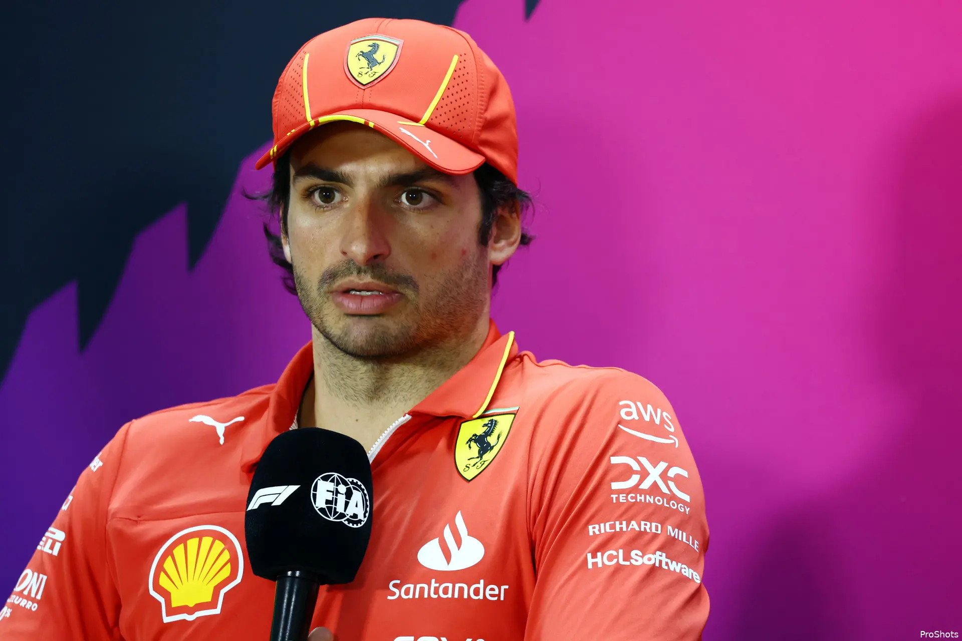 sainz ferrari testdagen bahrein 2024