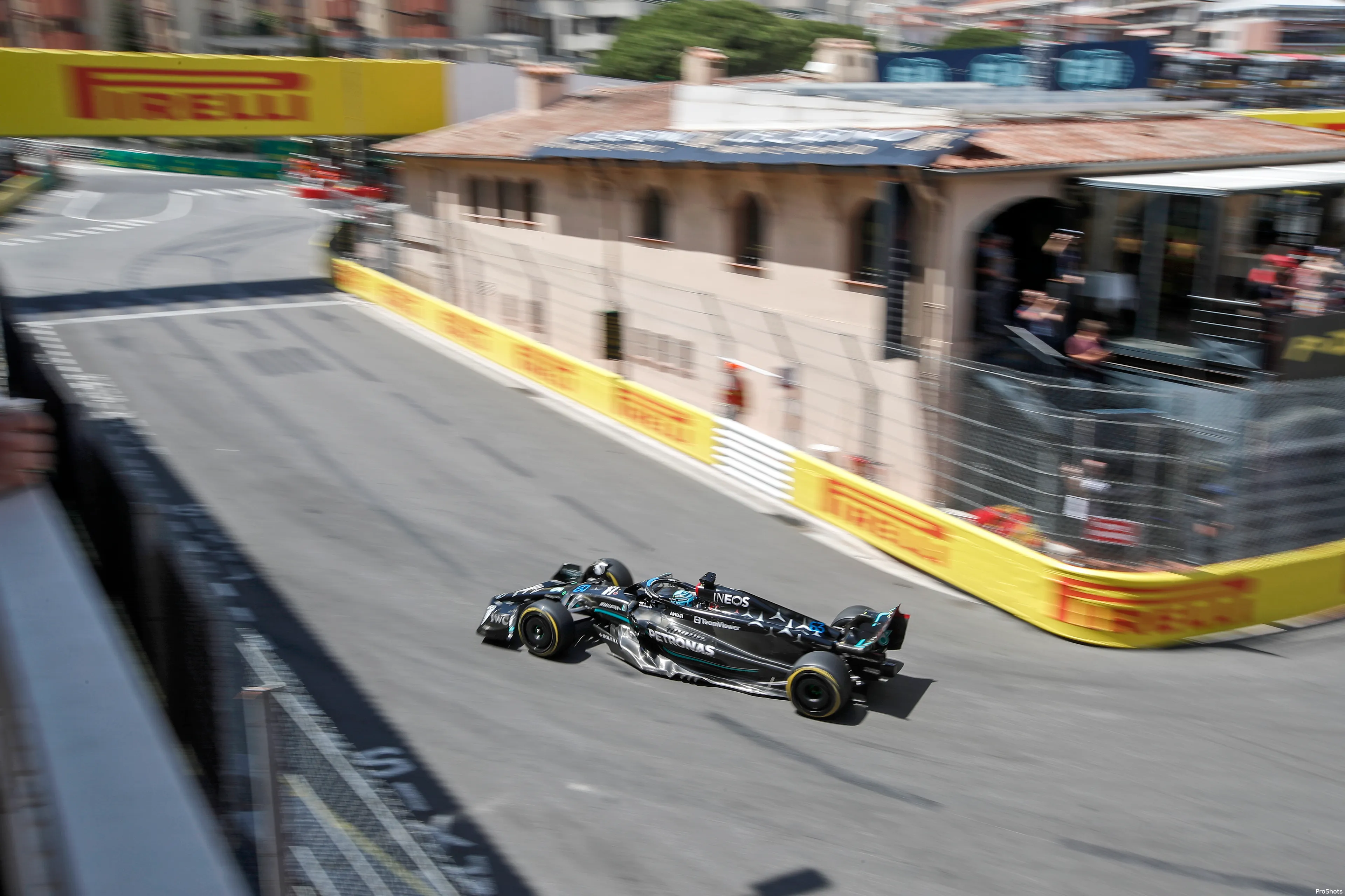 george russell w14 mercedes f1 gp monaco 2023