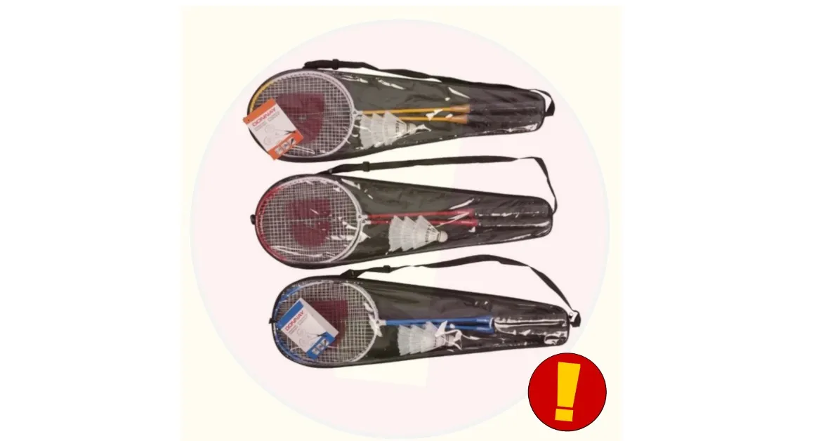 terugroepactie badmintonsets