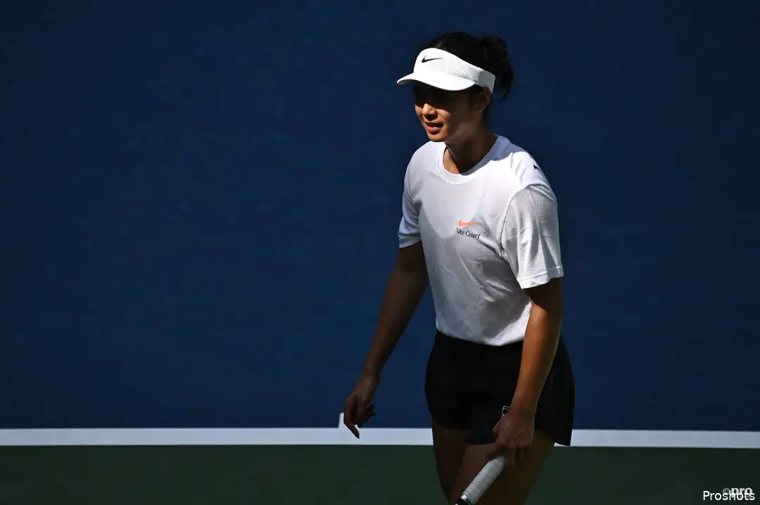 Alex Eala at practice during the US Open 2026