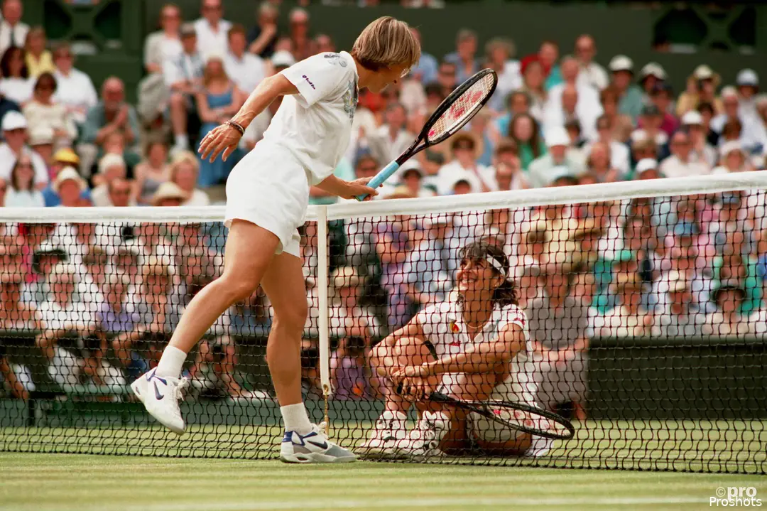 Navratilova and Fernandez.