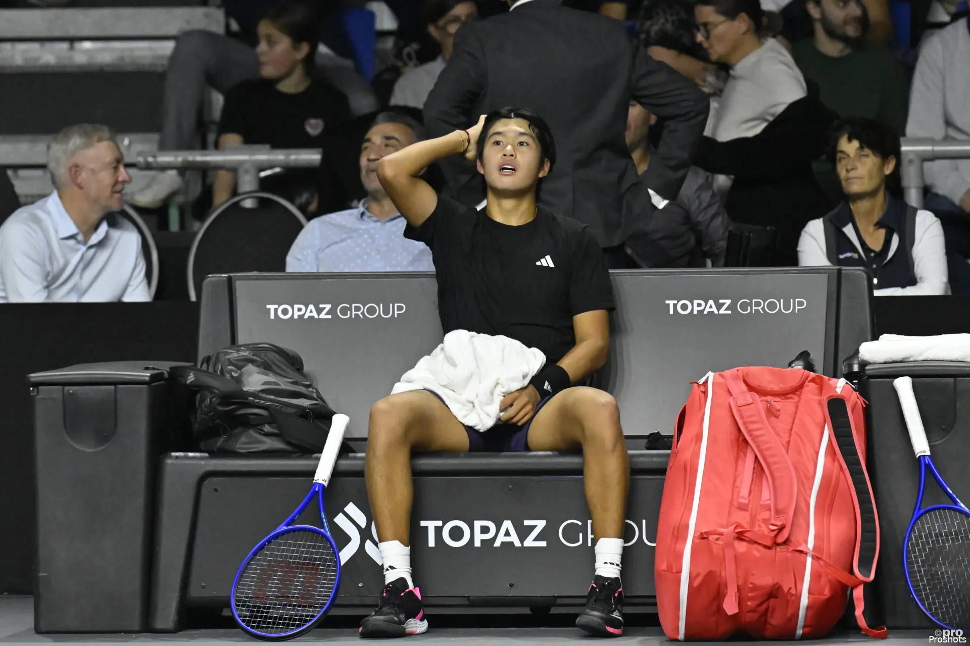 Learner Tien during Moselle Open final.