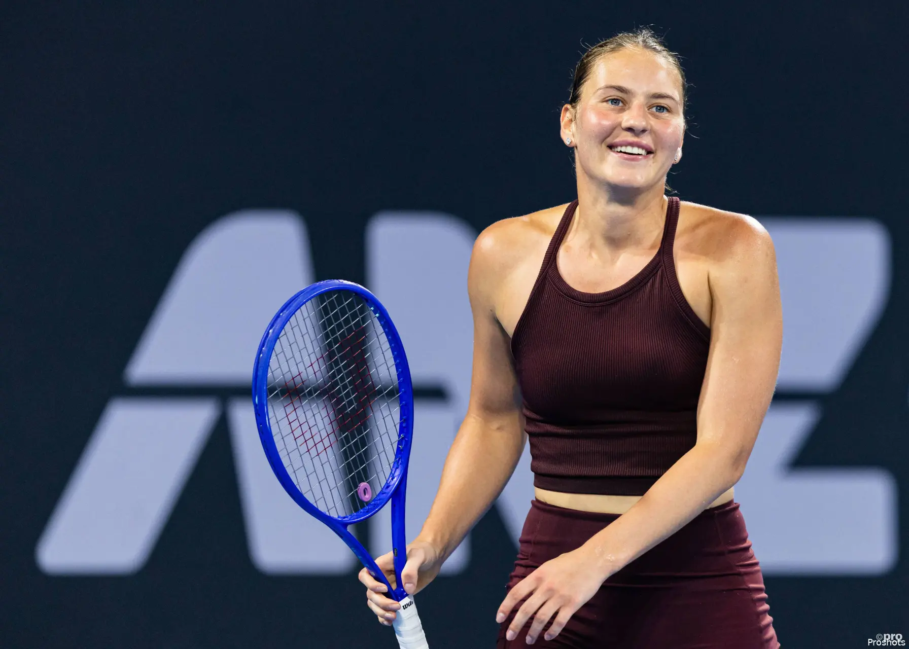 Marta Kostyuk smiles