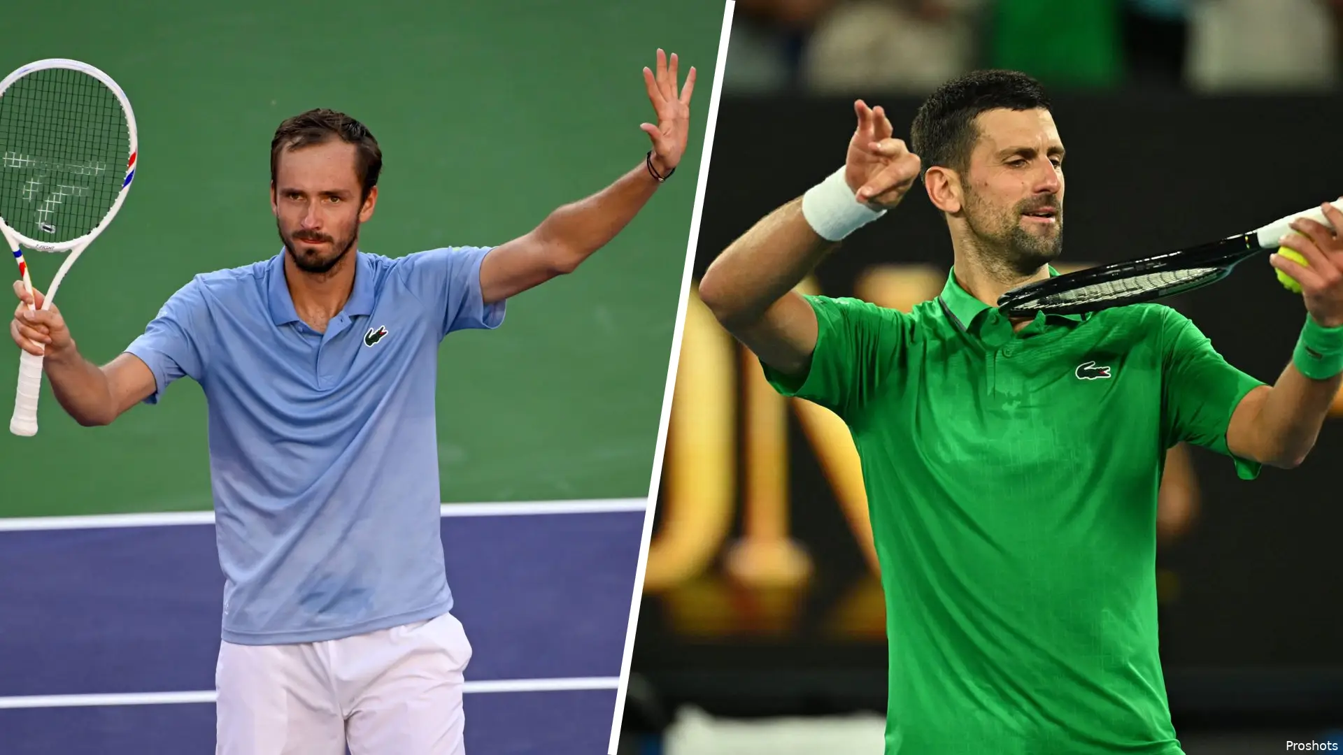 Collage MedvedevDjokovic