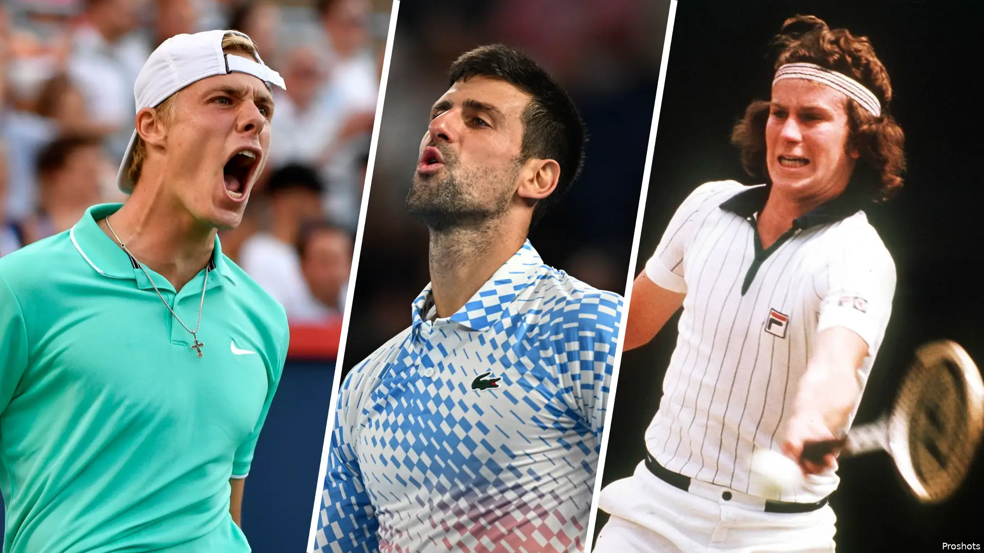 Collage ShapovalovDjokovicMcEnroe