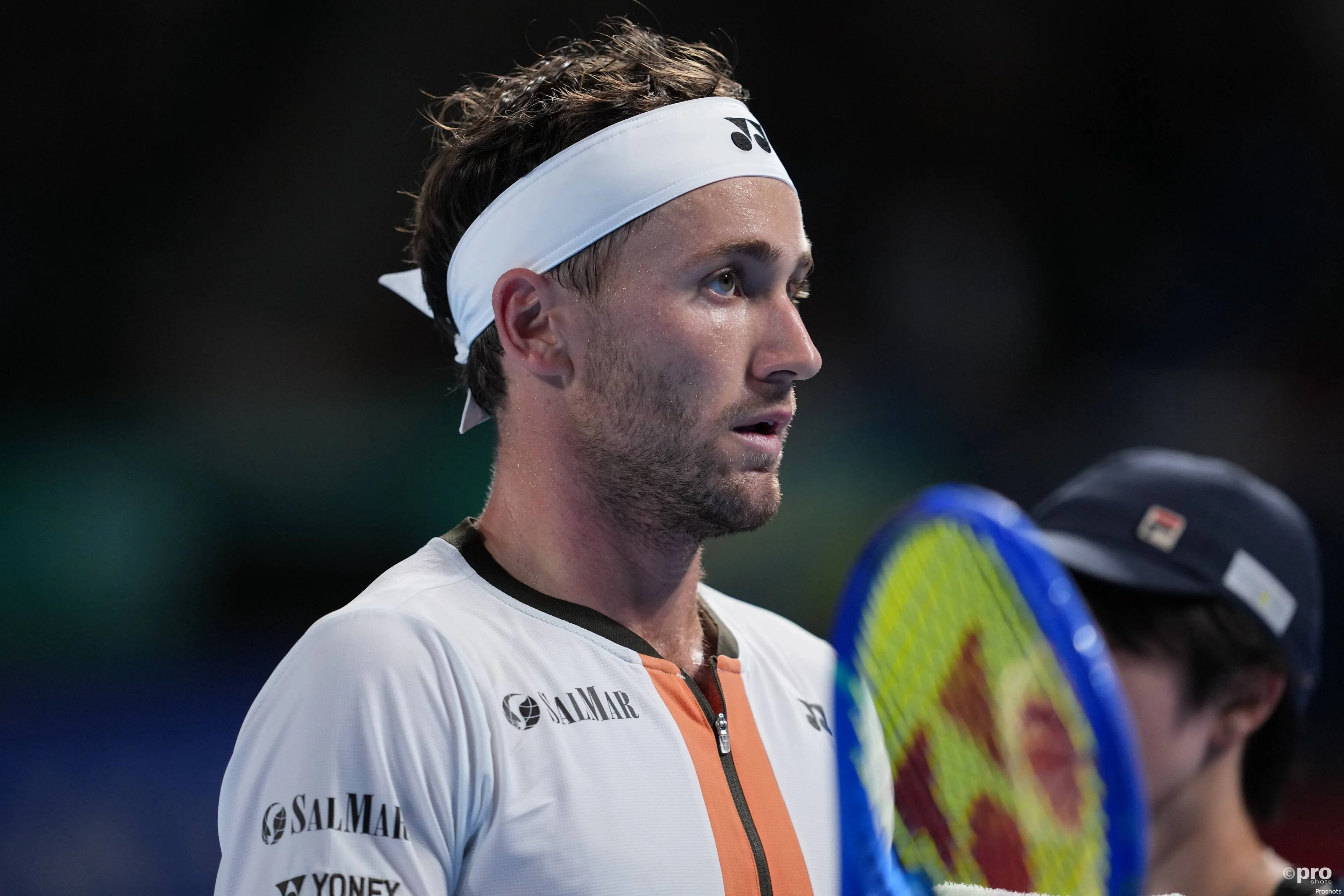 Casper Ruud plays at Swiss Indoors Basel