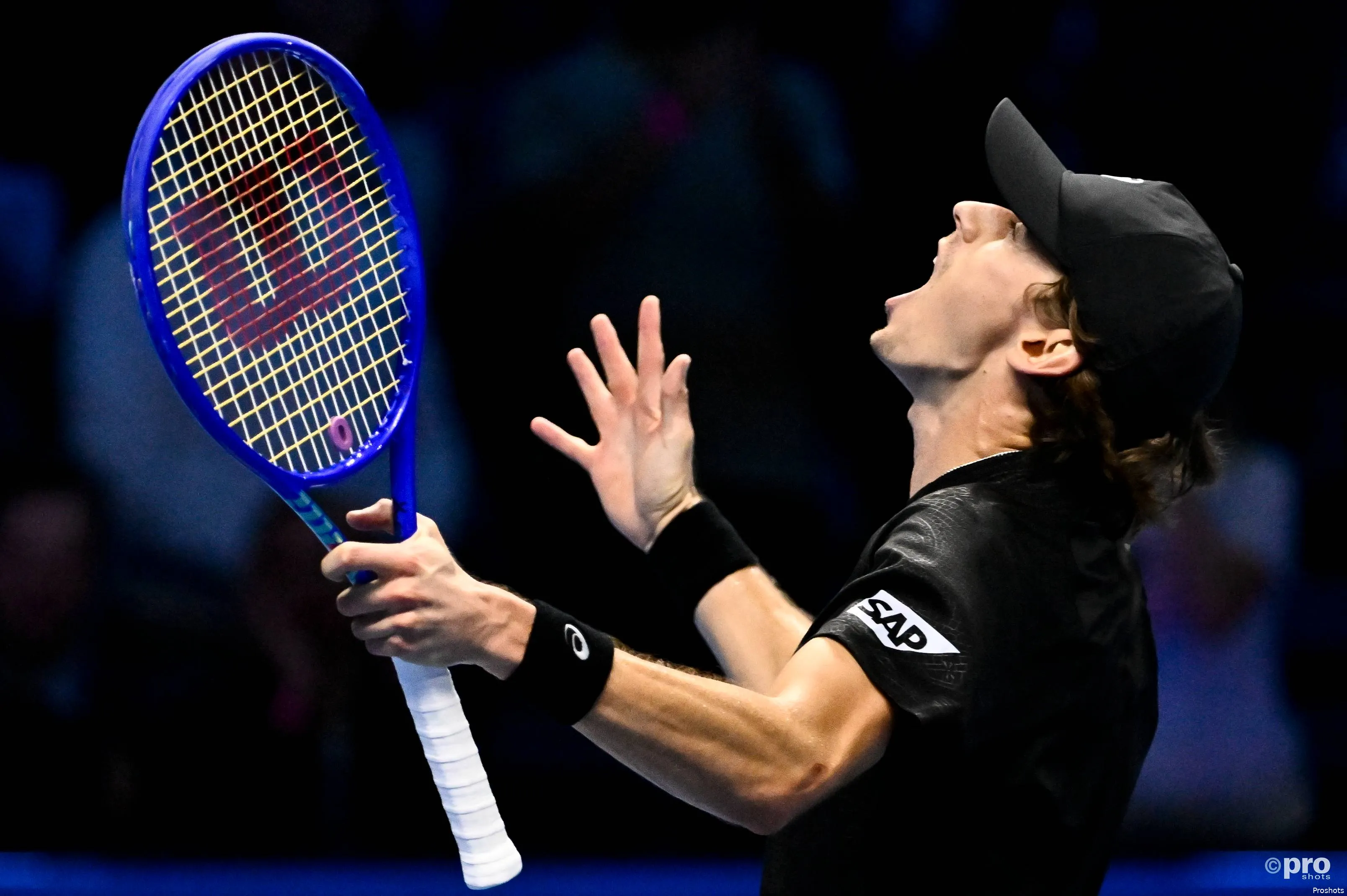 Alex de Minaur in action at ATP Finals.
