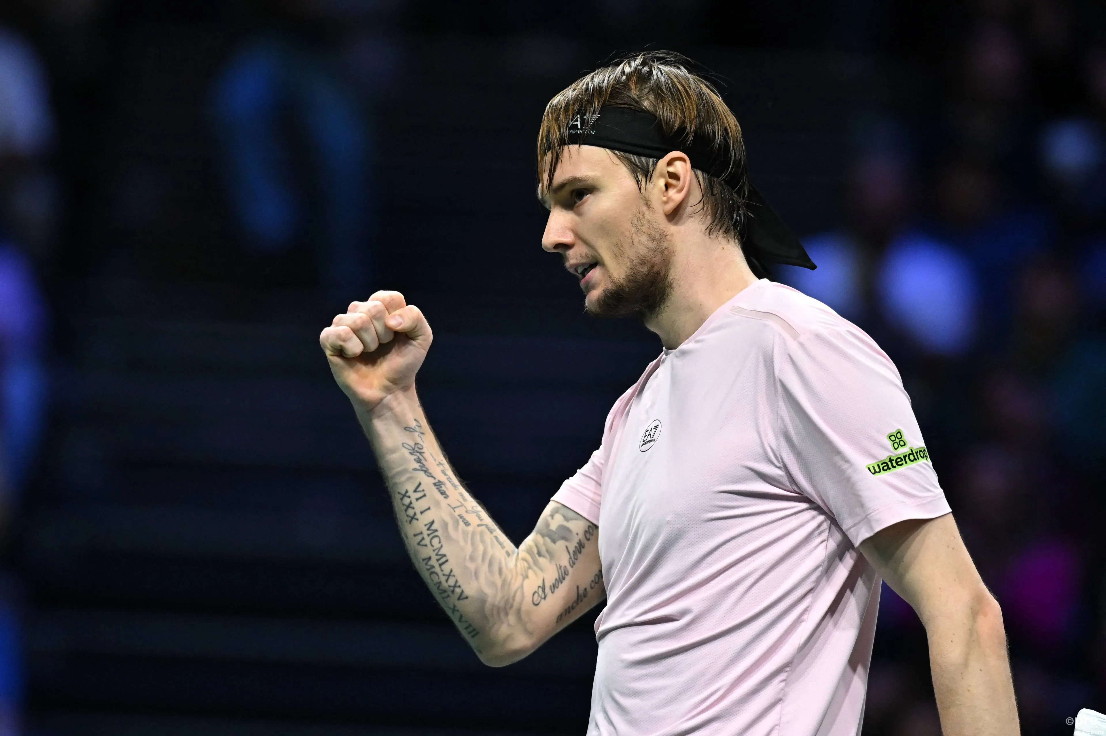 Alexander Bublik en el Paris Masters.