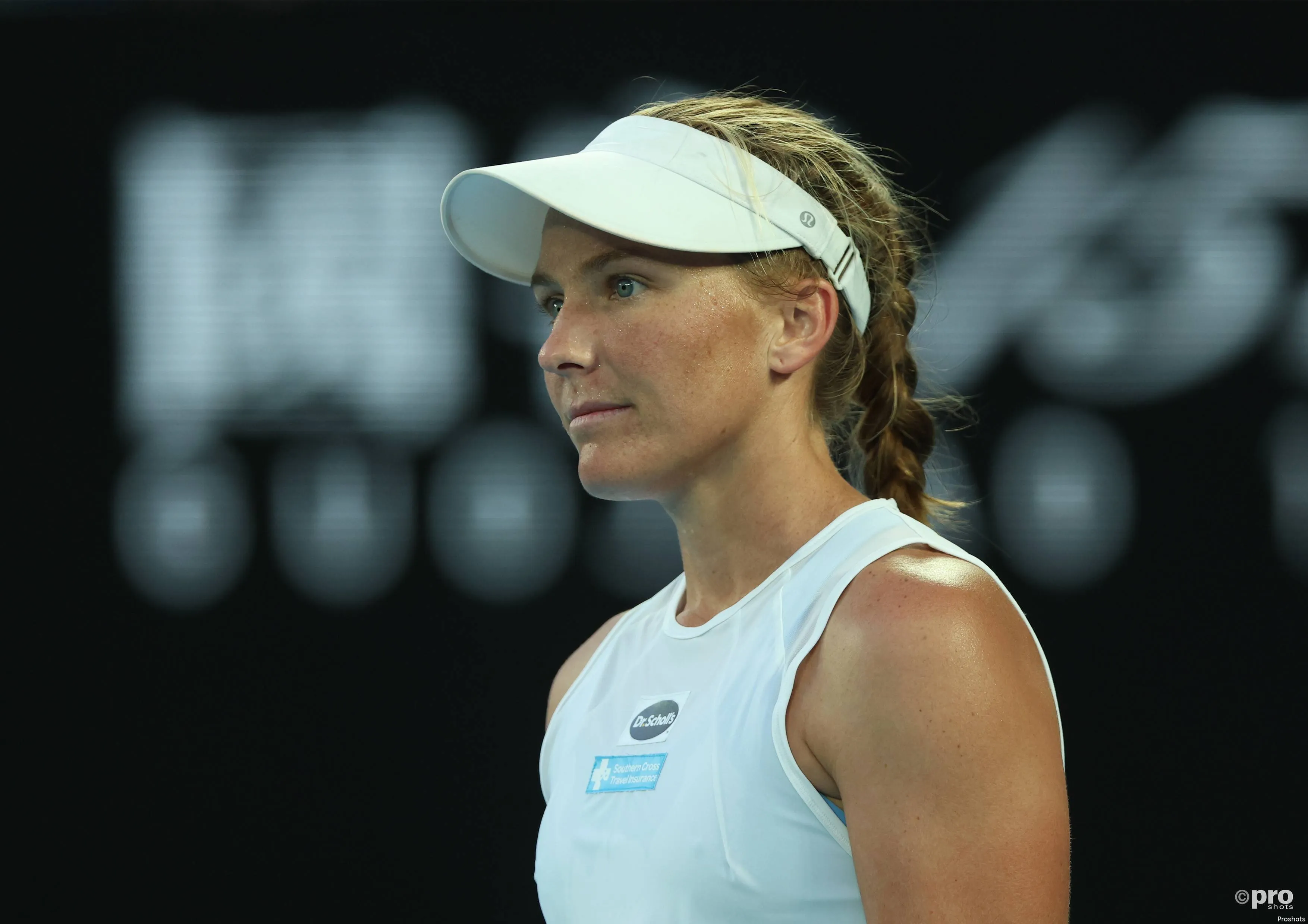 Maddison Inglis looks on at Australian Open.