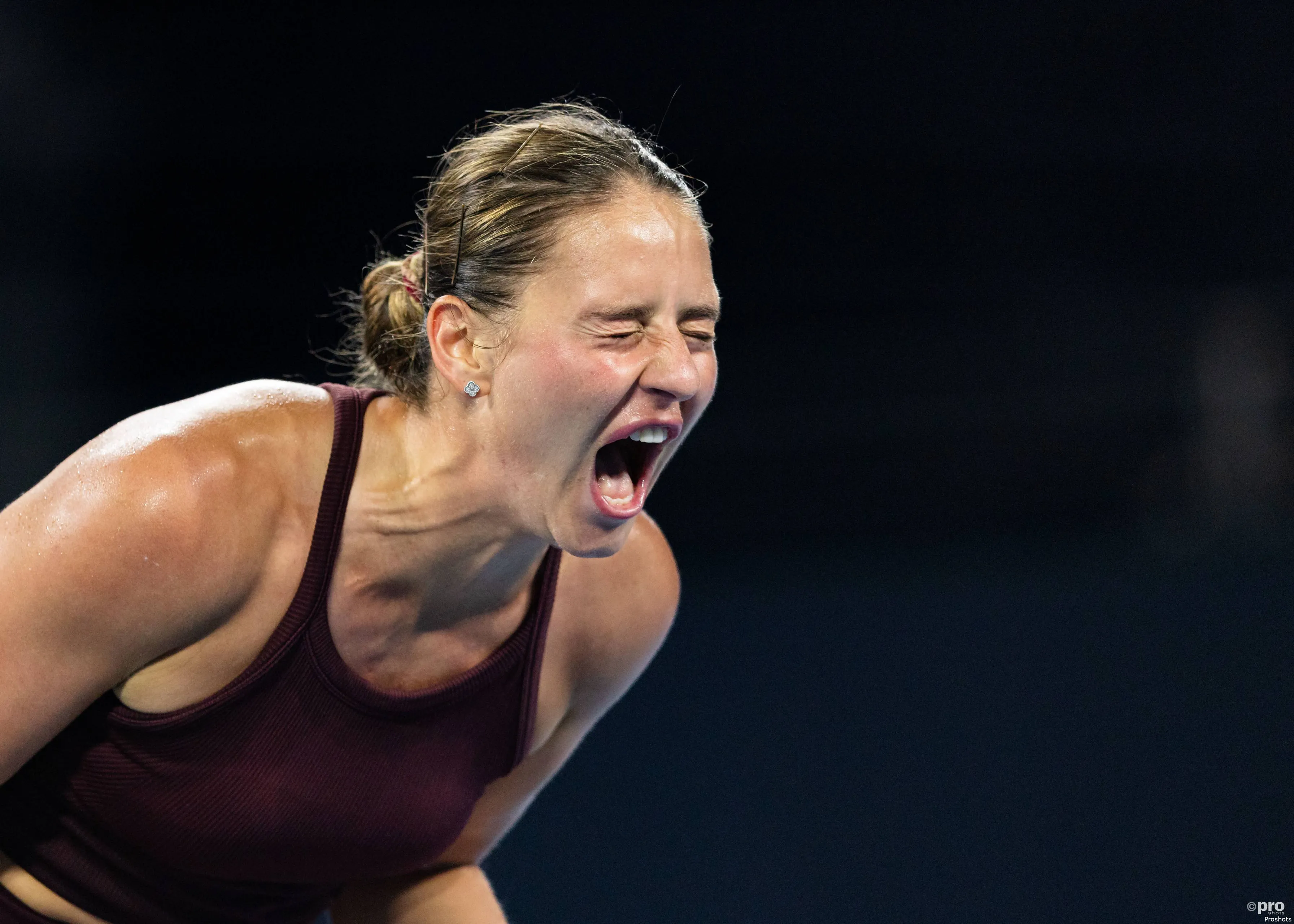 Marta Kostyuk screams