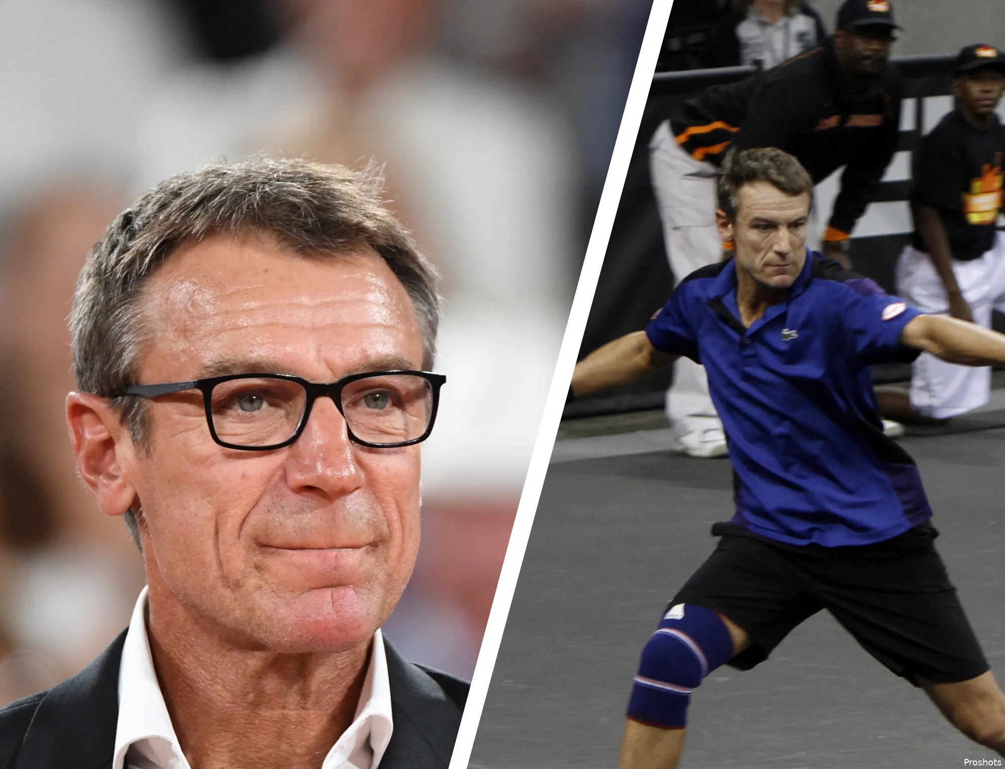 Collage of Mats Wilander images.