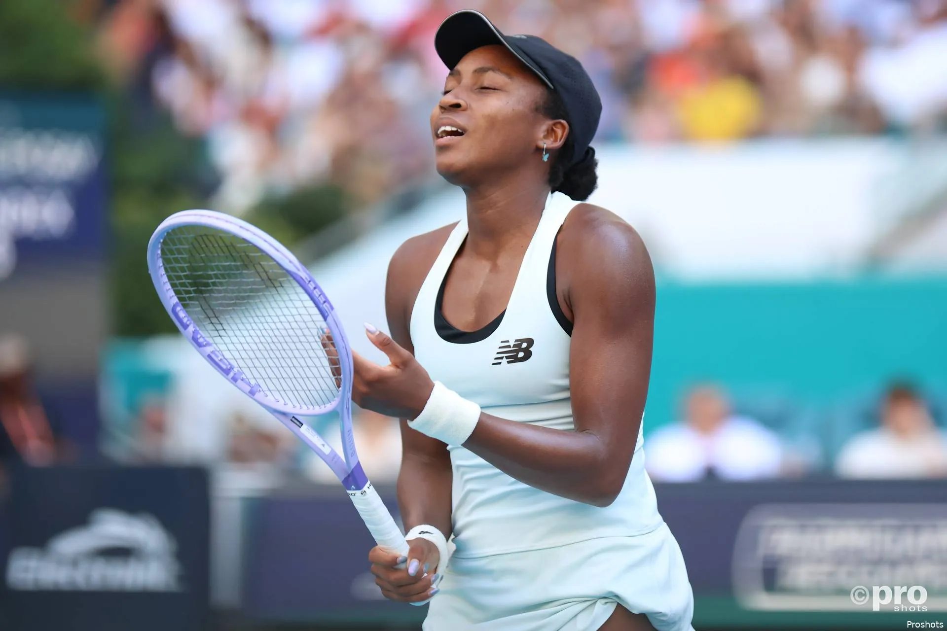 Gauff left frustrated.