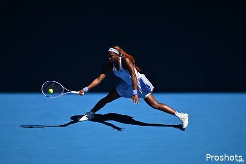 Gauff on the stretch.