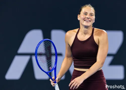 Marta Kostyuk smiles