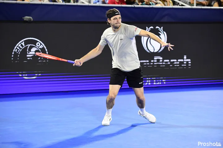 Taylor Fritz, el rey de las exhibiciones.