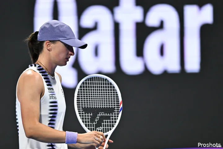 Iga Swiatek en el Qatar Open 2026