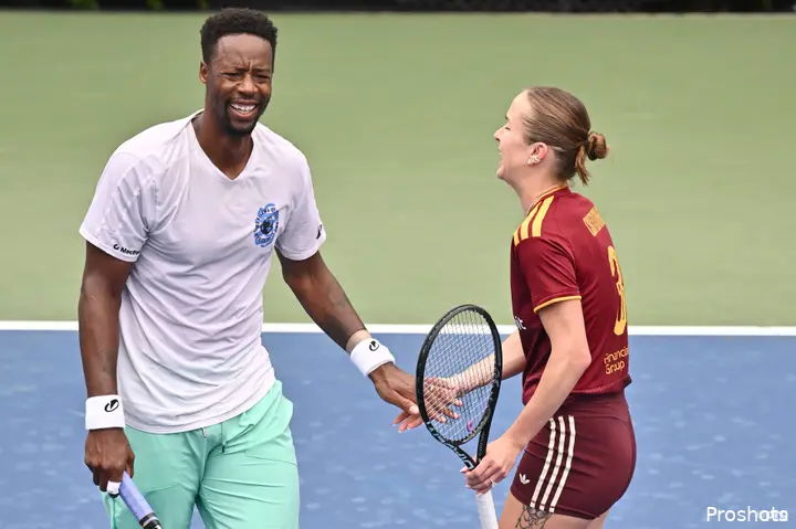 Monfils with Svitolina.