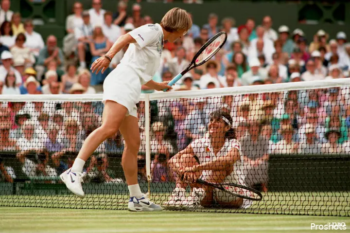 Navratilova and Fernandez.