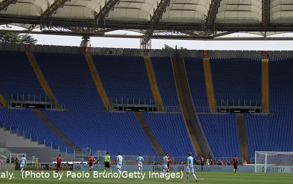 curva vuota derby