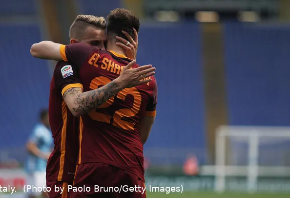 el shaarawy digne abbraccio derby