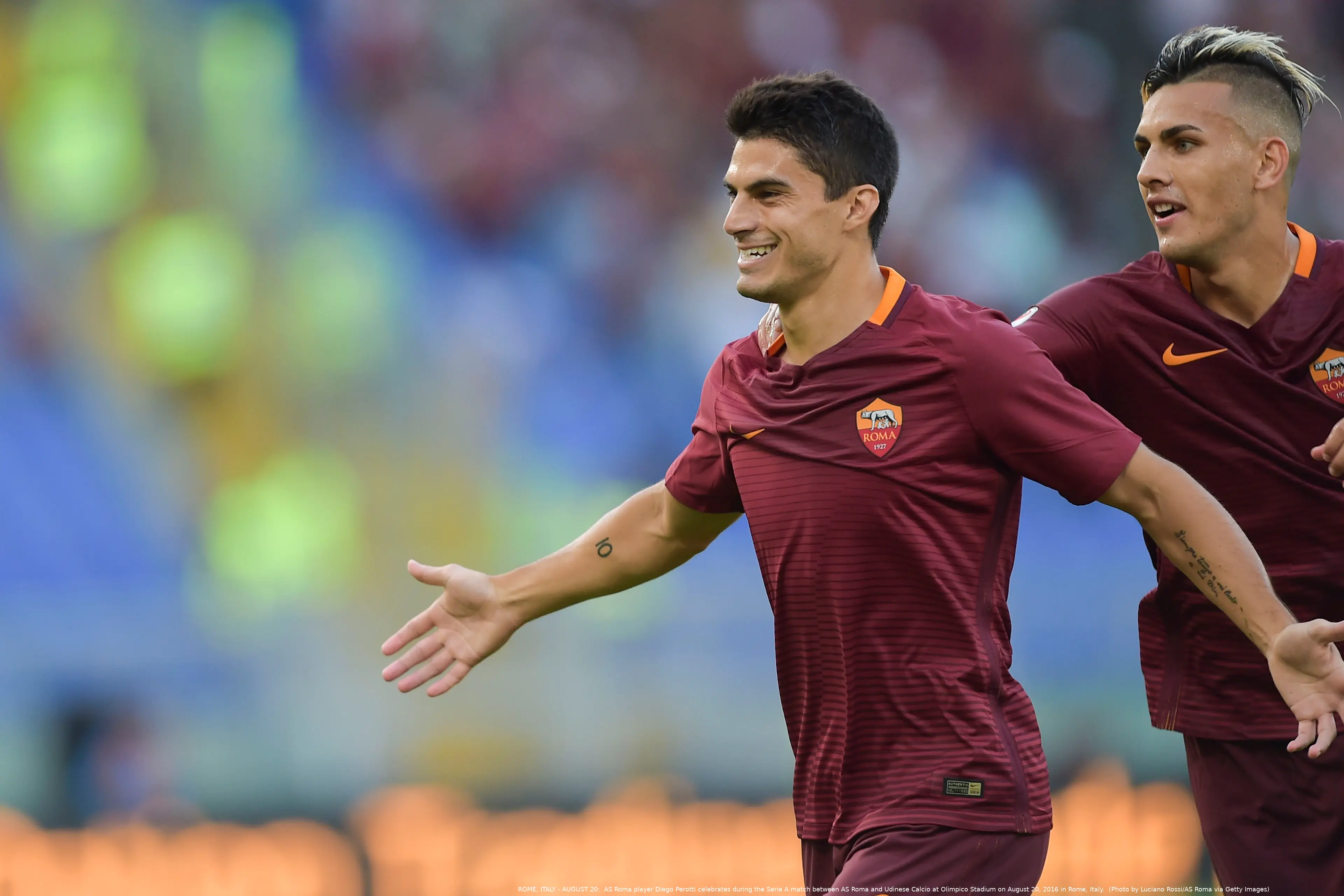 roma udinese esultanza perotti 2