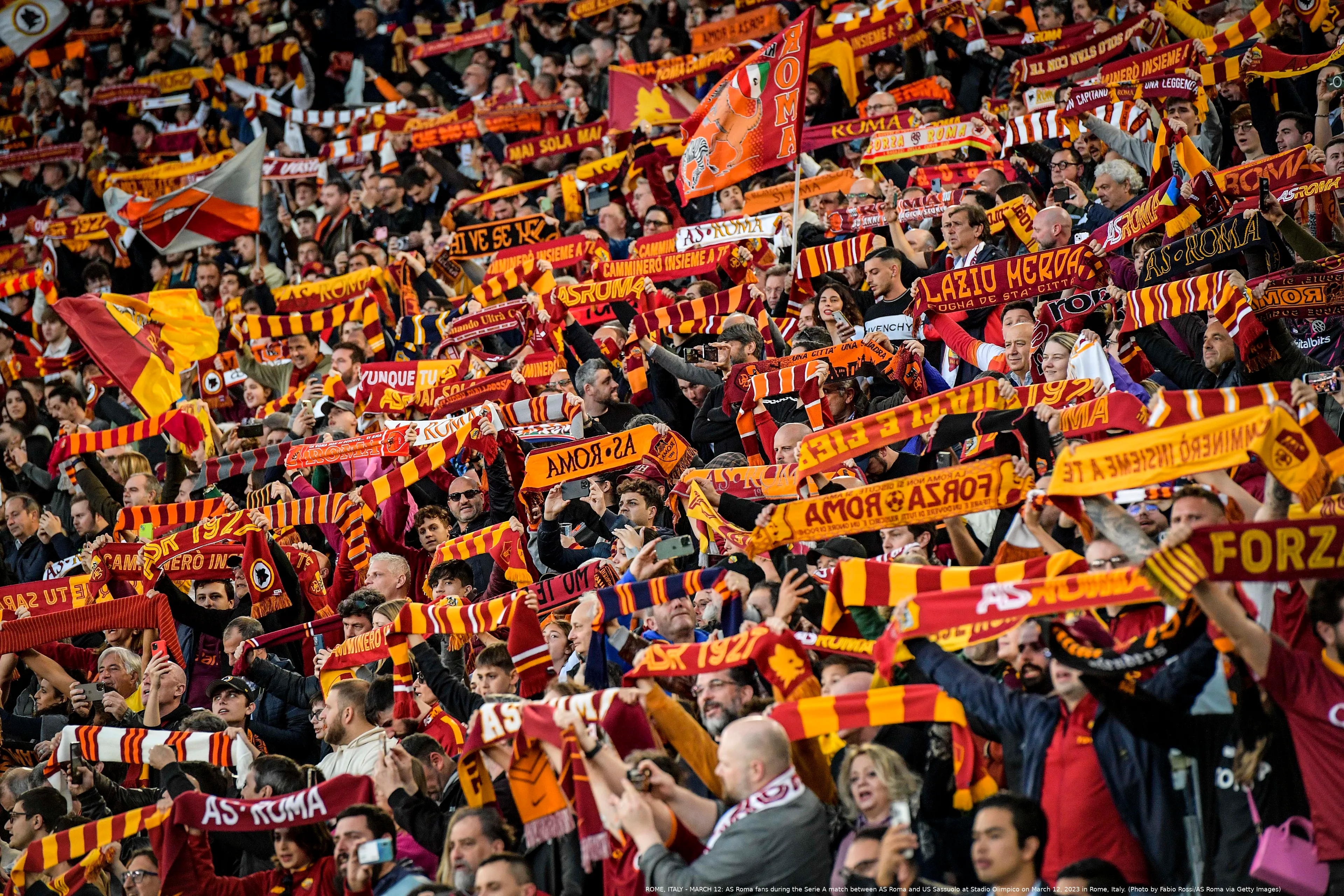 roma sassuolo tifosi