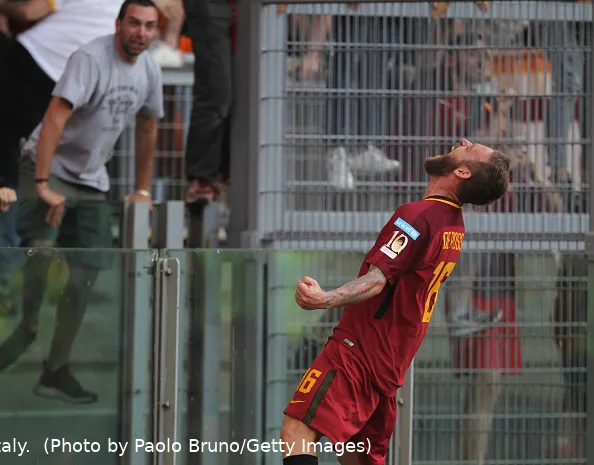 de rossi esulta