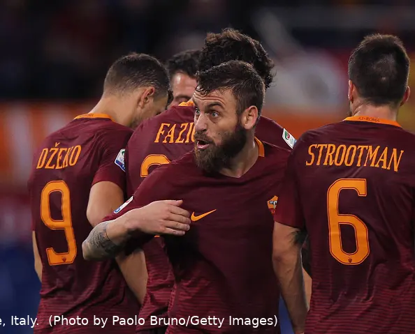 de rossi sguardo allupato roma bologna