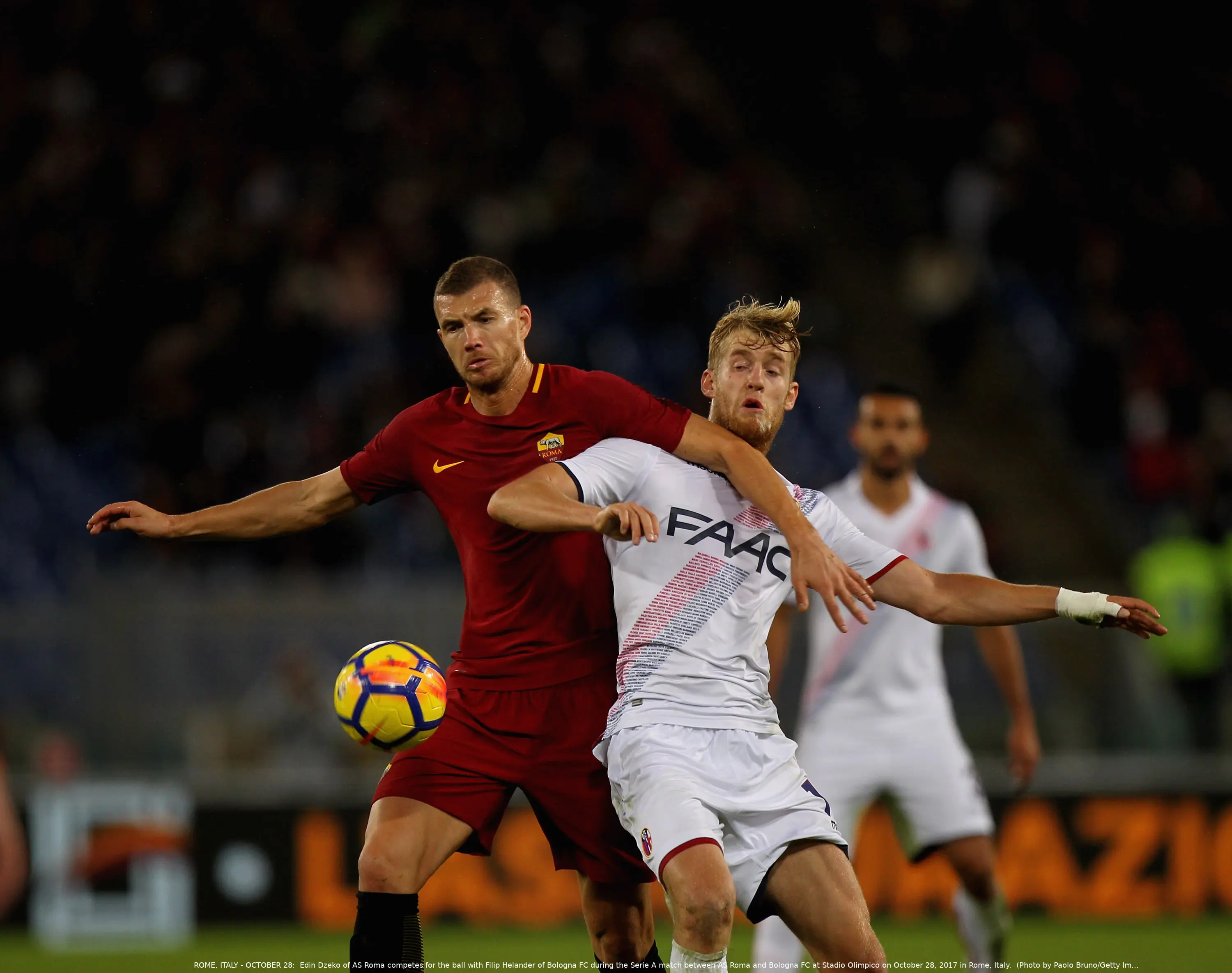 dzeko helander roma bologna 281017