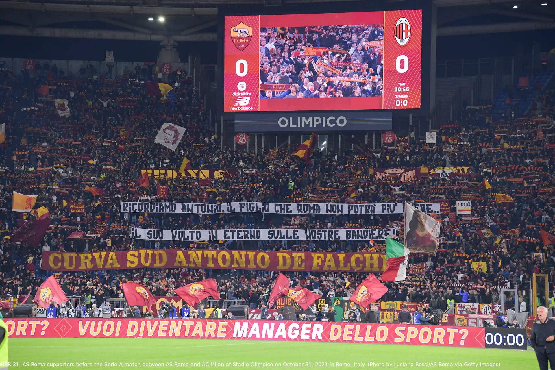 tifos roma curva sud