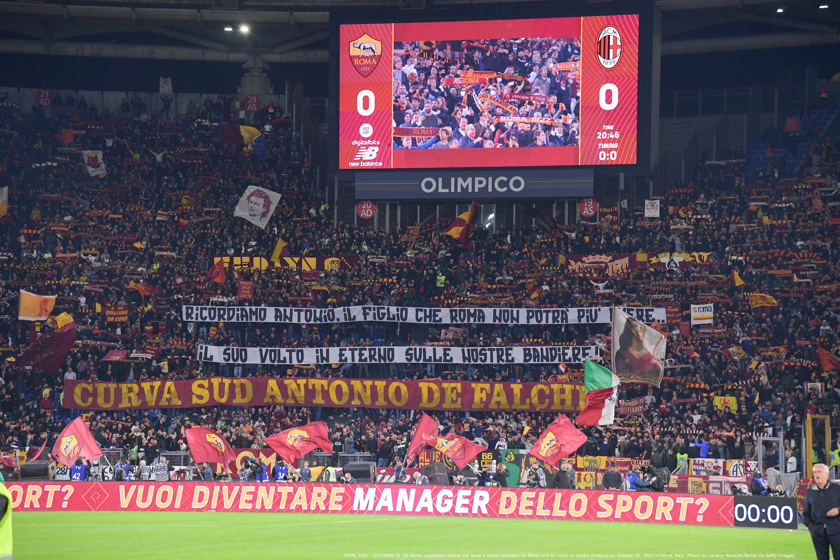 tifos roma curva sud