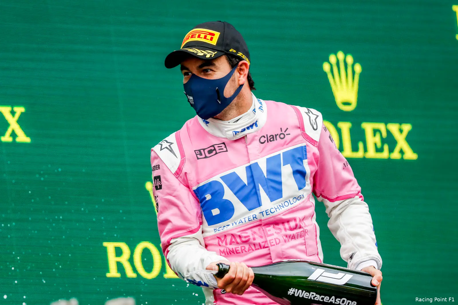 Perez Sergio Racing Point podium Turkije
