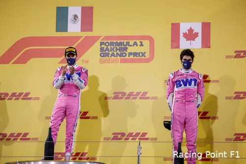<i>Een emotionele Sergio Pérez neemt afscheid van Racing Point met een zege.&nbsp;</i>